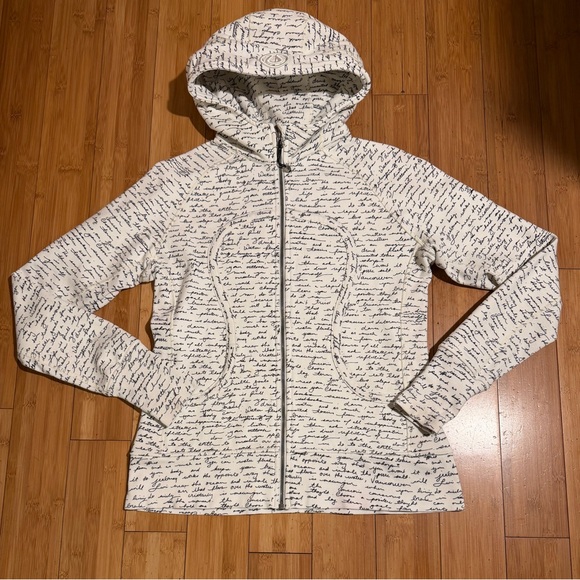 lululemon athletica White Hoodie with Black Script - Picture 7 of 16